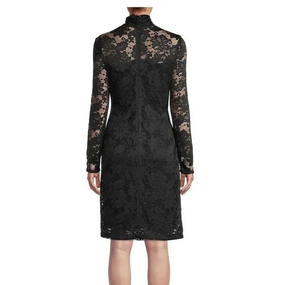 Elie Tahari Twist-Accented Lace Dress size 4